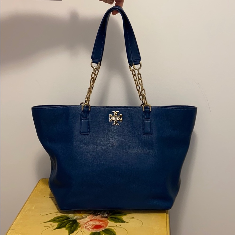Tory Burch Blue Tote Bag
